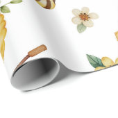 Watercolor Honey Bee Wrapping Paper ラッピングペーパー (ロールコーナー)