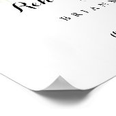 Watercolor Horizontal Rehearsal Dinner Welcome  ポスター (角)