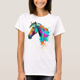 watercolor horse tシャツ