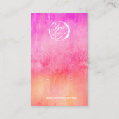 Watercolor Hot Pink and Orange Earrings Display 名刺 (正面)