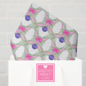 Watercolor Hot Pink Bow Garland Christmas 薄葉紙