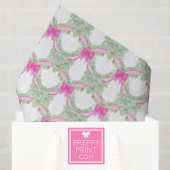 Watercolor Hot Pink Bow Garland Christmas 薄葉紙