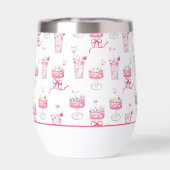 Watercolor Hot Pink Mahjong Cocktails (背面)