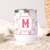 Watercolor Hot Pink Mahjong Cocktails