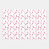 Watercolor Hot Pink Mahjong Cocktails ラッピングペーパーシート (正面2)