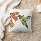 Watercolor Hummingbird クッション (ブランケット)