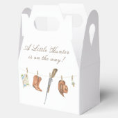 Watercolor Hunter Baby Shower フェイバーボックス (オープン)