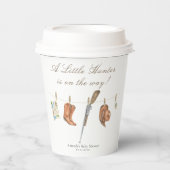 Watercolor Hunter Baby Shower 紙コップ (正面)