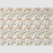 Watercolor Hunting Dog Pattern | Rustic Woodland 薄葉紙 (正面)