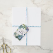 Watercolor Hydrangeas “Congratulations”  ギフトタグ (より糸付き)