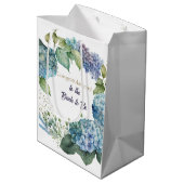 Watercolor Hydrangeas “Congratulations”  ミディアムペーパーバッグ (裏面アングル)