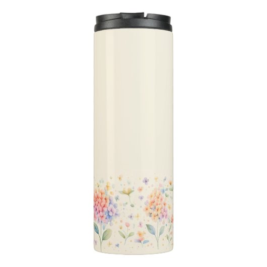 Watercolor Hydrangeas - Pastel Blossoms タンブラー (裏面)