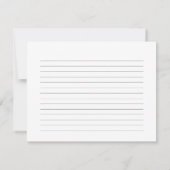 Watercolor Ice cream Bridal shower Recipe card ノートカード (裏面)