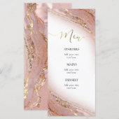 watercolor ink marble Menu メニュー (正面/裏面)