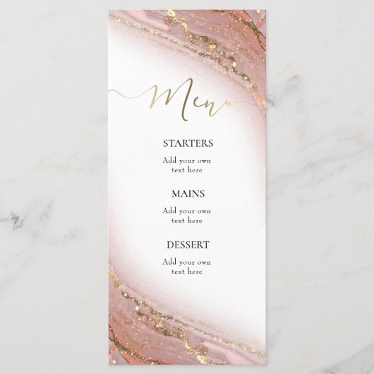 watercolor ink marble Menu メニュー (正面)