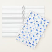 Watercolor Insect Blue ノートブック (内側)