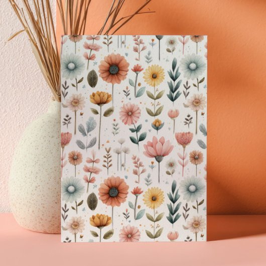 Watercolor Insects BUGTASTIC Nature Kids' Birthday 招待状