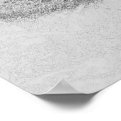 Watercolor Japanese Pagoda & Mt. Fuji  ポスター (角)