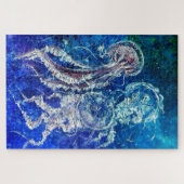 Watercolor - Jellyfish Dance ジグソーパズル (横)