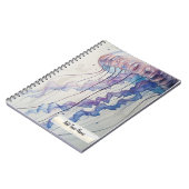 Watercolor Jellyfish Notebook ノートブック (左側)