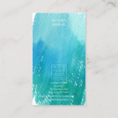 Watercolor Jewelry Backing Marketing Promotional  名刺 (裏面)