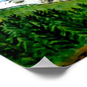 Watercolor jGibney Breckenridge CO 1999art 78x40 P ポスター (角)