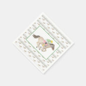 Watercolor Jockey Derby Party Horse Racing スタンダードカクテルナプキン (角)