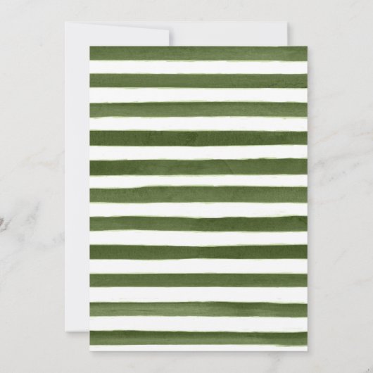 Watercolor Jungle Elephant Baby Shower 招待状 (裏面)