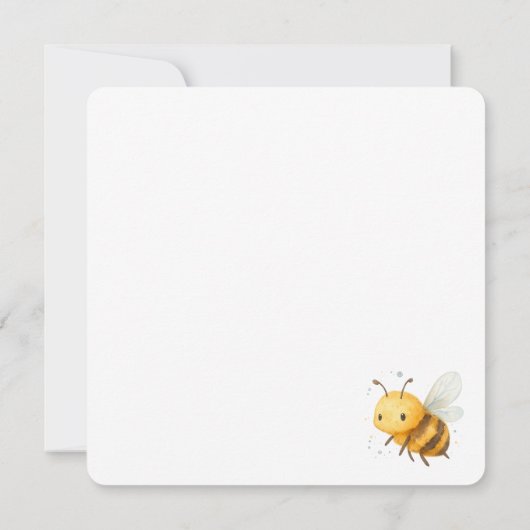 Watercolor kitten with flowers カード (裏面)