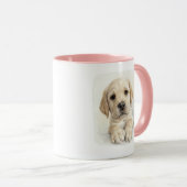 Watercolor Labrador Puppy Mug マグカップ (正面右)