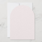 Watercolor Lady Bug Floral Girl Baby Shower 招待状 (裏面)