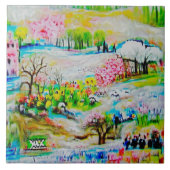 Watercolor Landscape 2 タイル (正面)