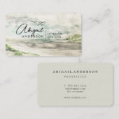 Watercolor Landscape Luxury Professional Signature 名刺 (正面/裏面)