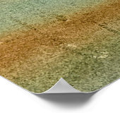 Watercolor Landscape Painting ポスター (角)