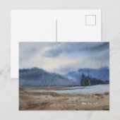 Watercolor Landscape Painting  ポストカード (正面/裏面)
