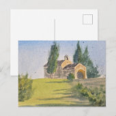 Watercolor Landscape Painting ポストカード (正面/裏面)