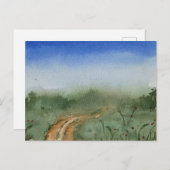 Watercolor Landscape Painting  ポストカード (正面/裏面)