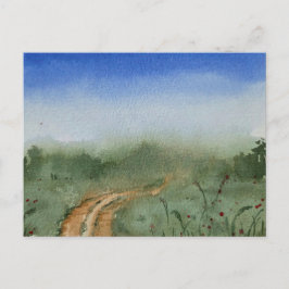 Watercolor Landscape Painting  ポストカード
