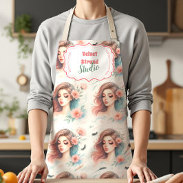 Watercolor Lash Artist エプロン