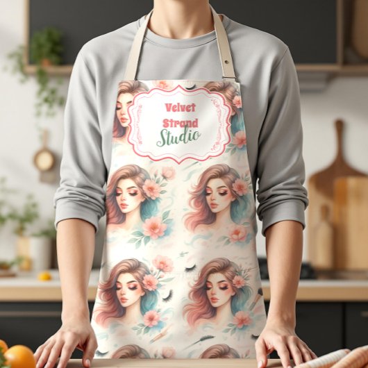 Watercolor Lash Artist エプロン