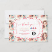 Watercolor Lash Artist サンキューカード (正面)