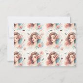 Watercolor Lash Artist サンキューカード (裏面)