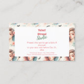 Watercolor Lash Artist 割引カード (裏面)