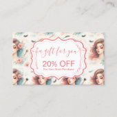 Watercolor Lash Artist 割引カード (正面)