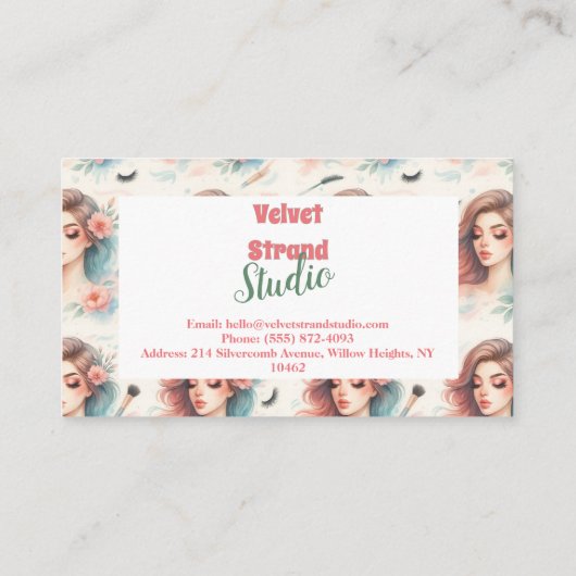 Watercolor Lash Artist 名刺 (裏面)