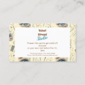 Watercolor Lash Artist Floral Beauty Studio 割引カード (裏面)