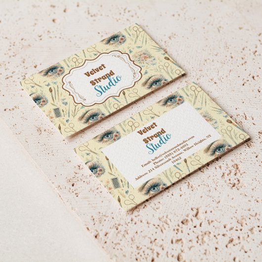 Watercolor Lash Artist Floral Beauty Studio 名刺