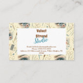 Watercolor Lash Artist Floral Beauty Studio 名刺 (裏面)