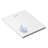 Watercolor Lavender Bouquet ノートパッド (アングル)