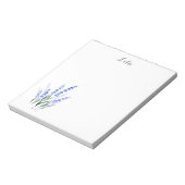 Watercolor Lavender Bouquet ノートパッド (回転)